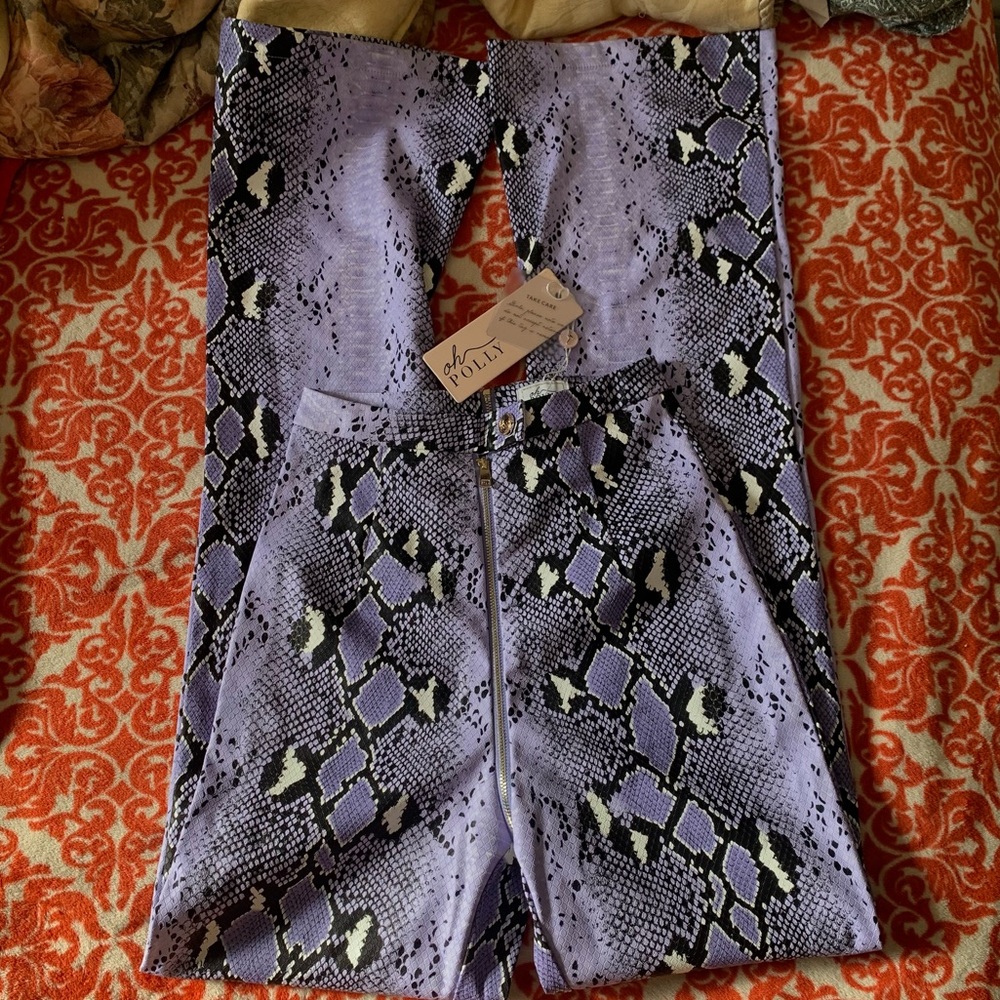 OHPOLLY python flair pants